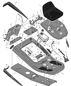 Part Location Diagram of F-020602L Briggs and Stratton Book, Instruction